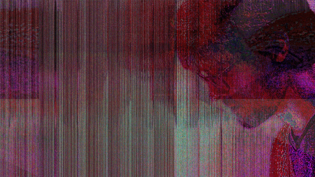 Glitched profile picture of the artist